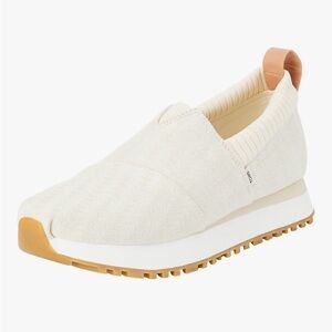 Toms Cream Slip-On Women's Athletic Sneaker